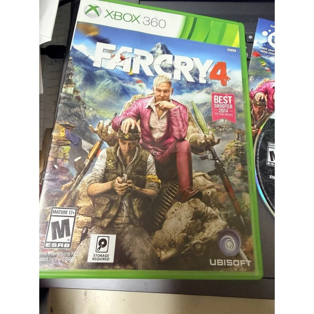 Far Cry 4 Microsoft Xbox 360 Game Complete‎ with Manual Ubisoft 2014 FPS